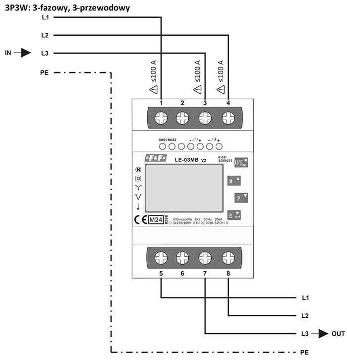 LE-03MB v.2 schematy podłączenia
